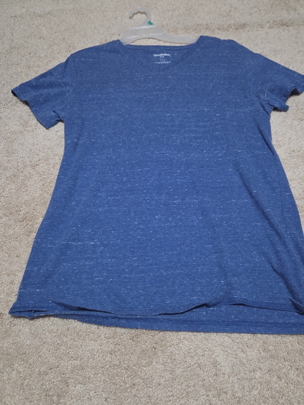 Goodfellow & Co Blue Heather Short Sleeve Crew Neck Tee